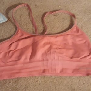 Pink sports bra